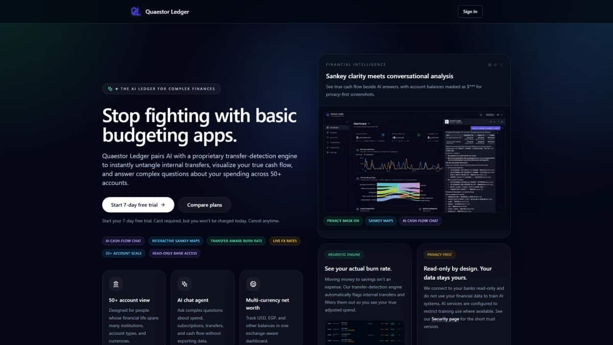 Quaestor Ledger - Tool preview