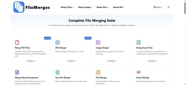 FileMerges - Tool preview