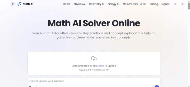 Math AI - Tool preview