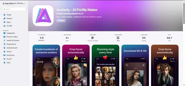 Avatarly Ai Profile Maker - Tool preview