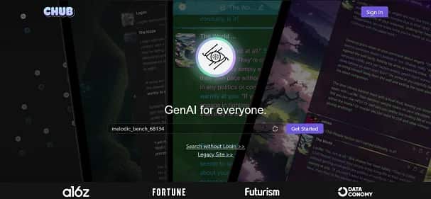 Chub AI - Tool preview