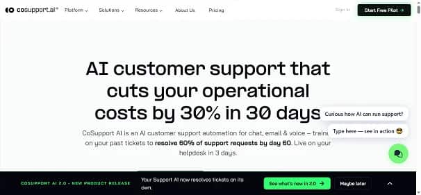 CoSupport AI - Tool preview