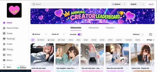 Crushon AI - Tool preview