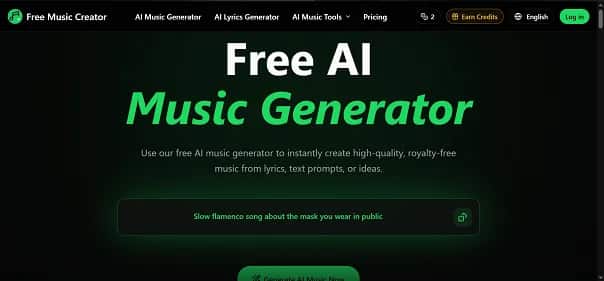 Free Music Creator AI - Tool preview