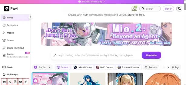PixAI - Tool preview