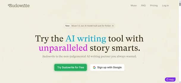 Sudowrite - Tool preview