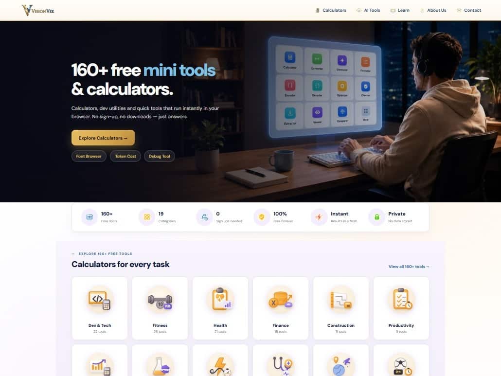 VisionVix Mini Tools - Tool preview