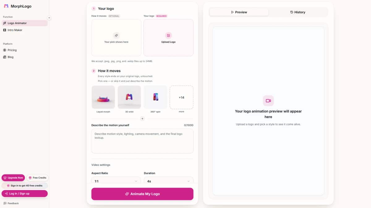 MorphLogo - Tool preview