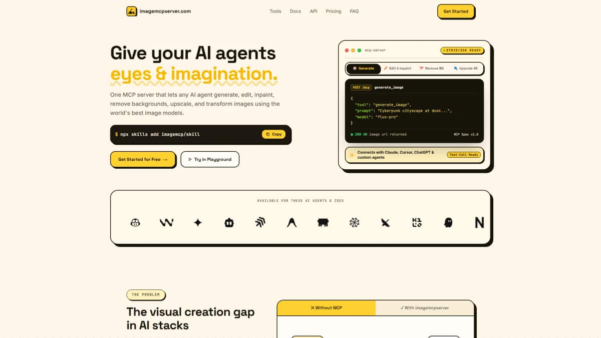 Image MCP Server - Tool preview