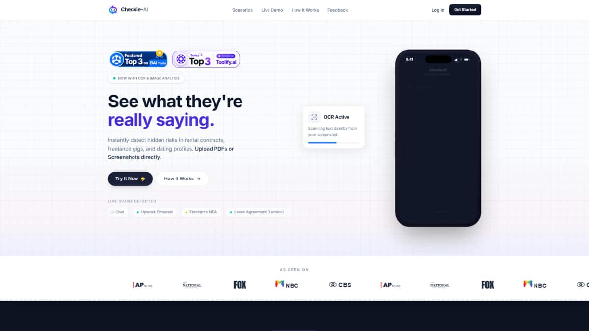 Checkie-AI - Tool preview