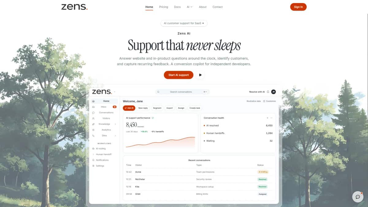 Zens AI - Tool preview
