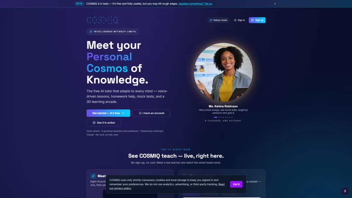 COSMIQ - Tool preview