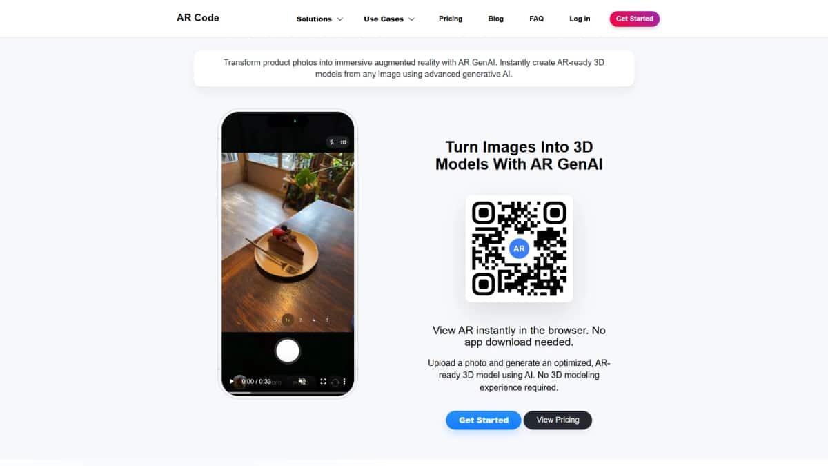 AR GenAI - Tool preview