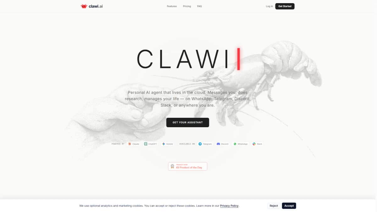 Clawi.ai - Tool preview