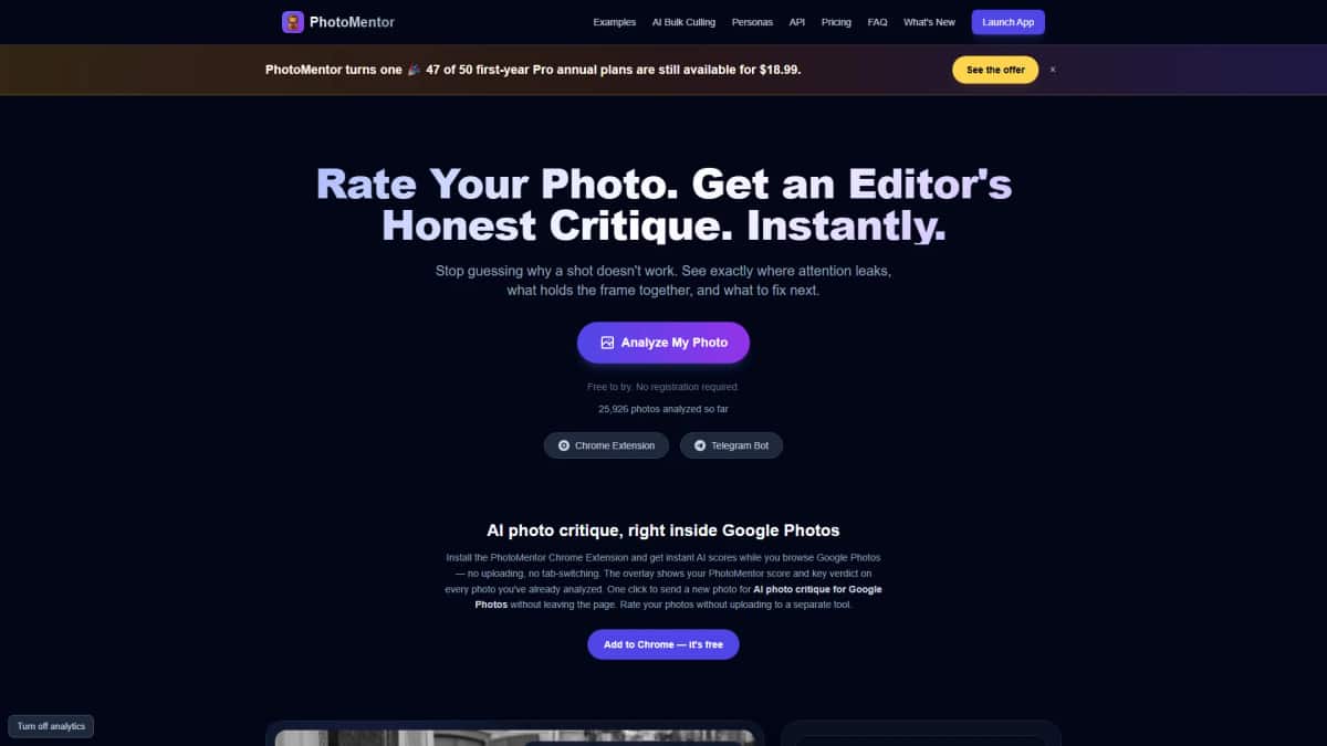 PhotoMentor - Tool preview
