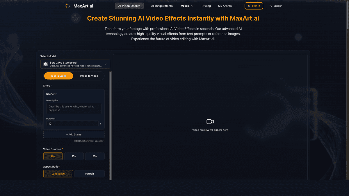 MaxArt AI - Tool preview