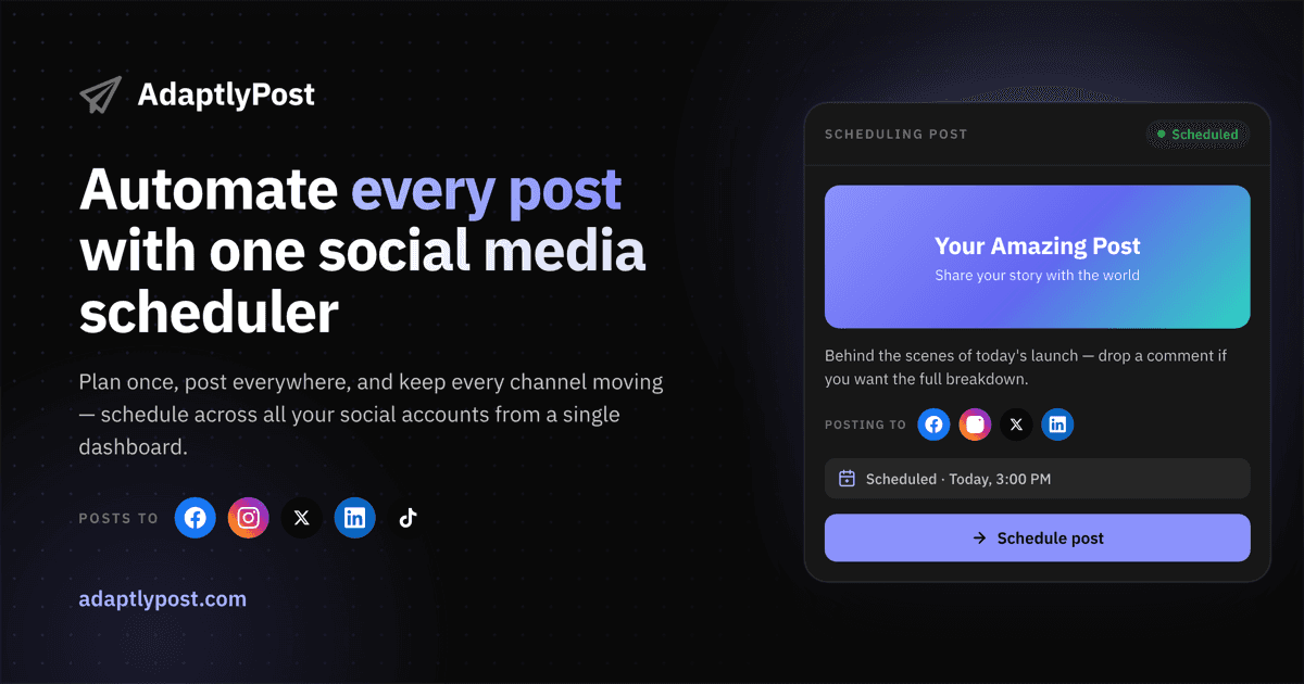 AdaptlyPost - Tool preview