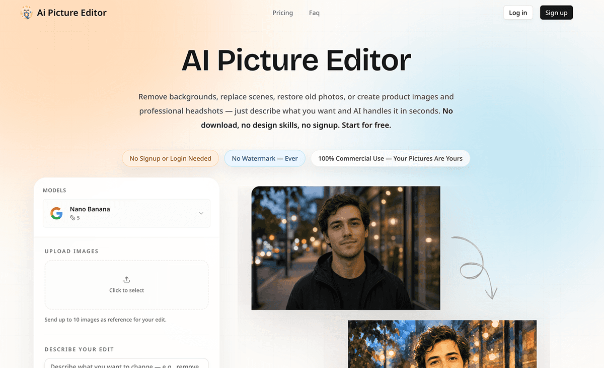 Ai Picture Editor - Tool preview