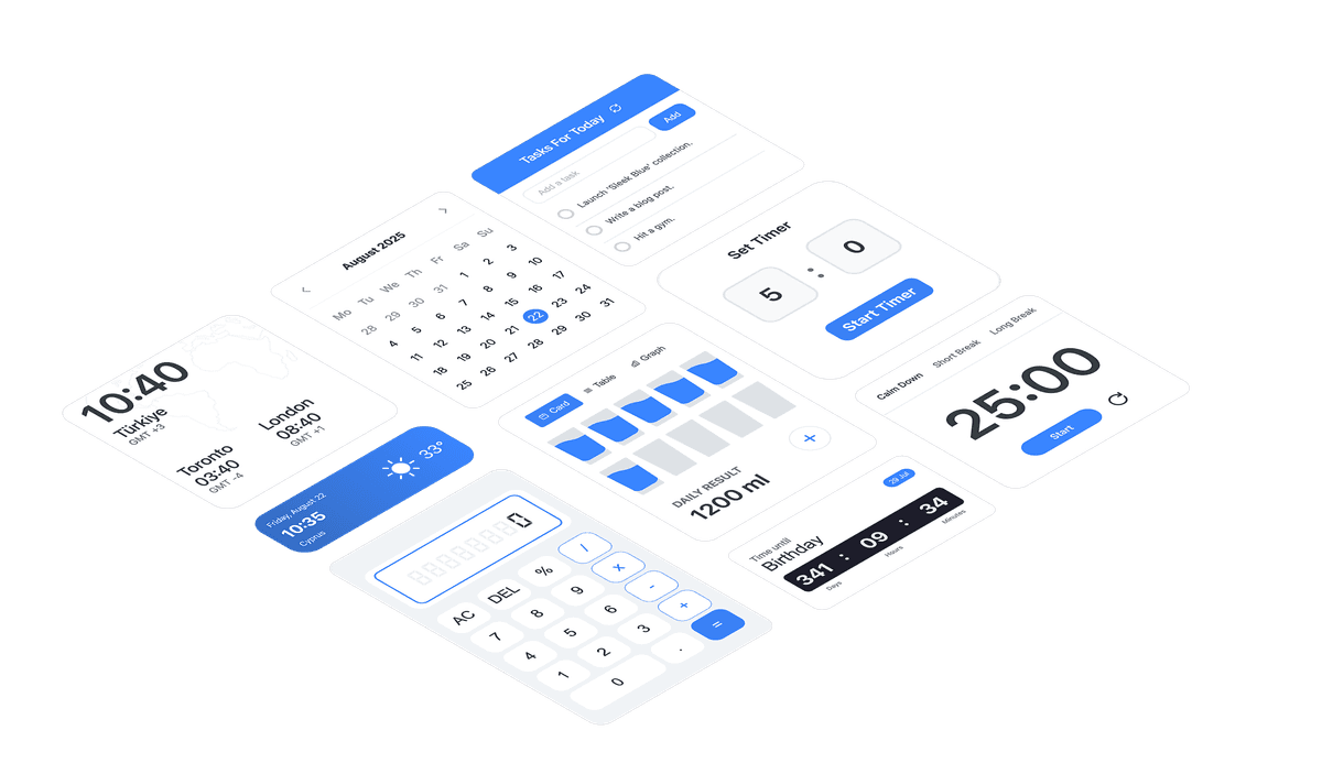 Widgets For Notion - Tool preview