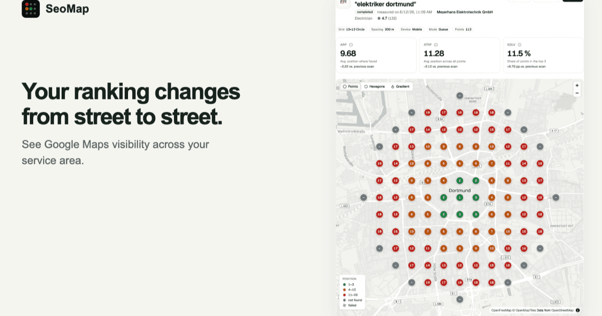 SeoMap - Tool preview