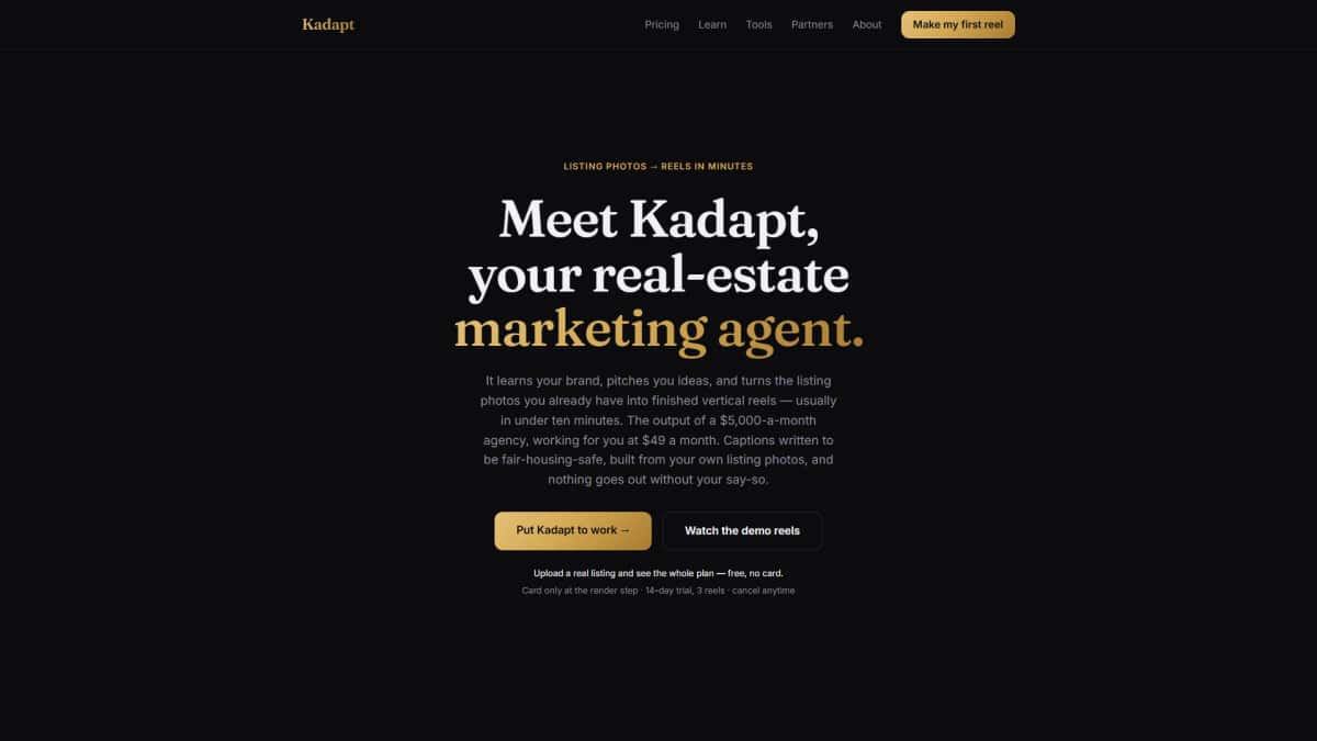 Kadapt - Tool preview
