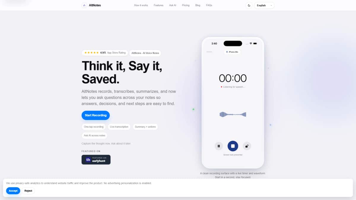 AltNotes - Tool preview