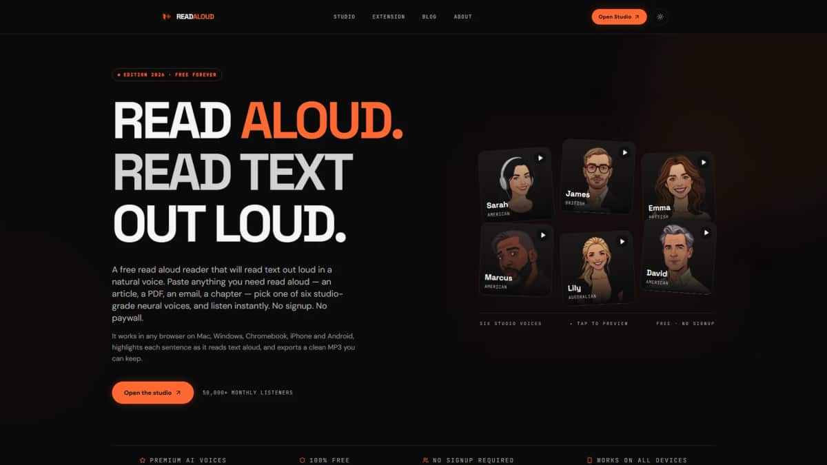ReadAloud - Tool preview