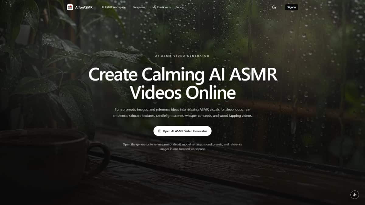 AIforASMR - Tool preview