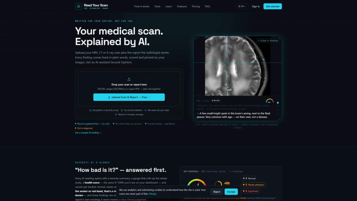 Read Your Scan - Tool preview
