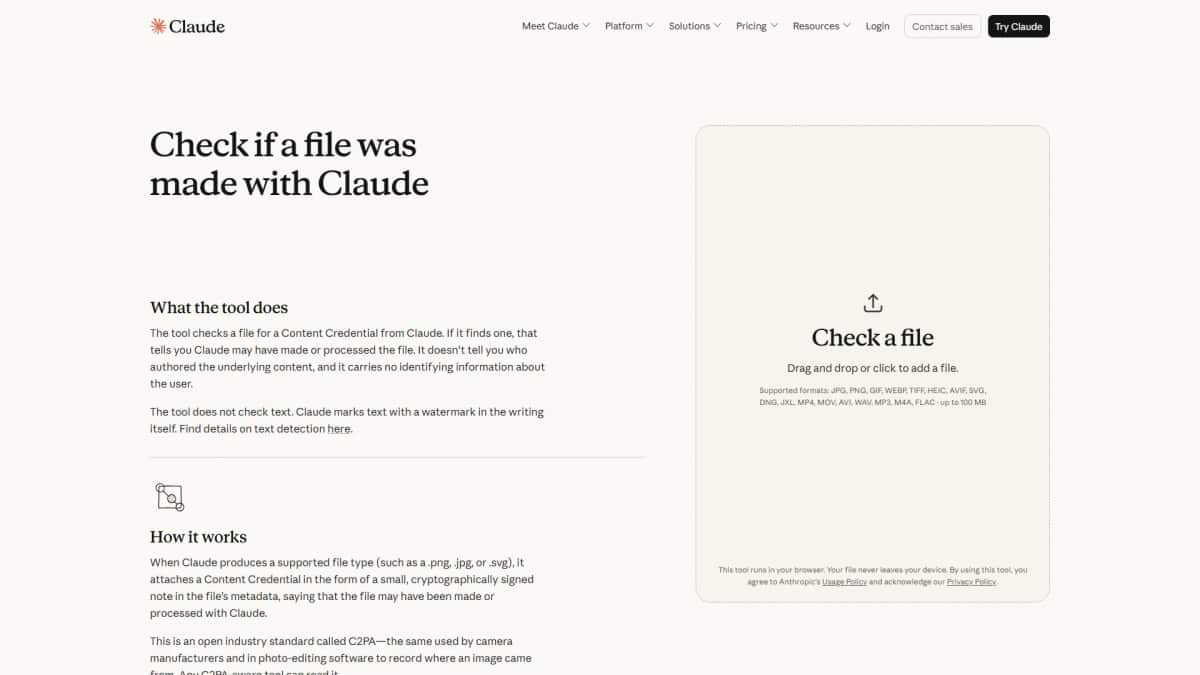 Claude Check Files - Tool preview