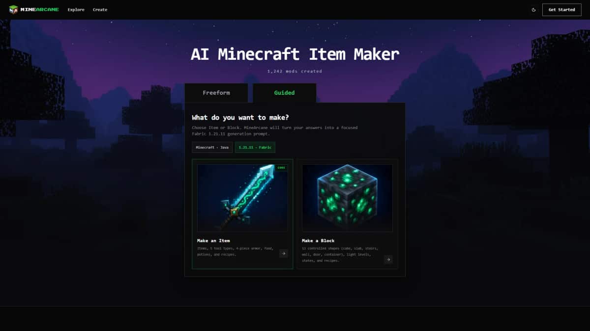 MineArcane - Tool preview