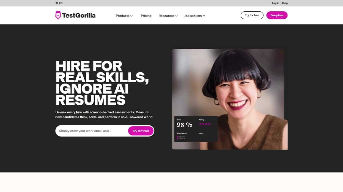 TestGorilla - Tool preview