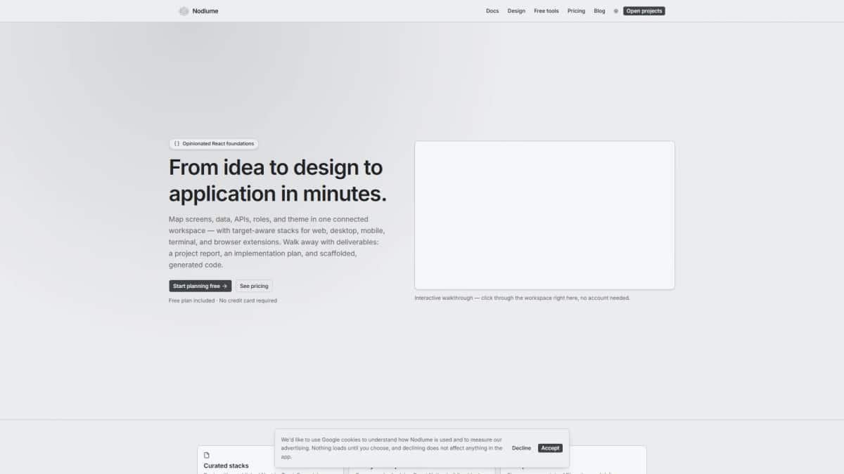 Nodlume - Tool preview
