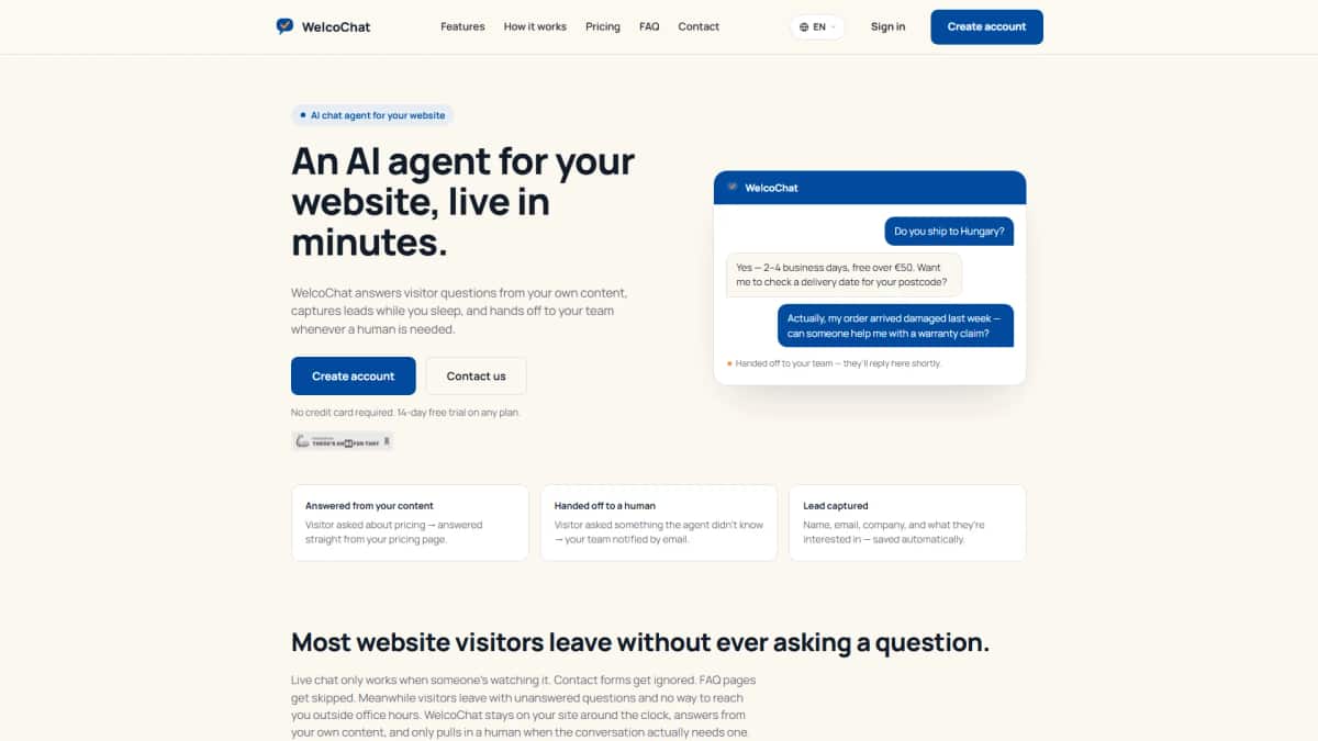 WelcoChat - Tool preview
