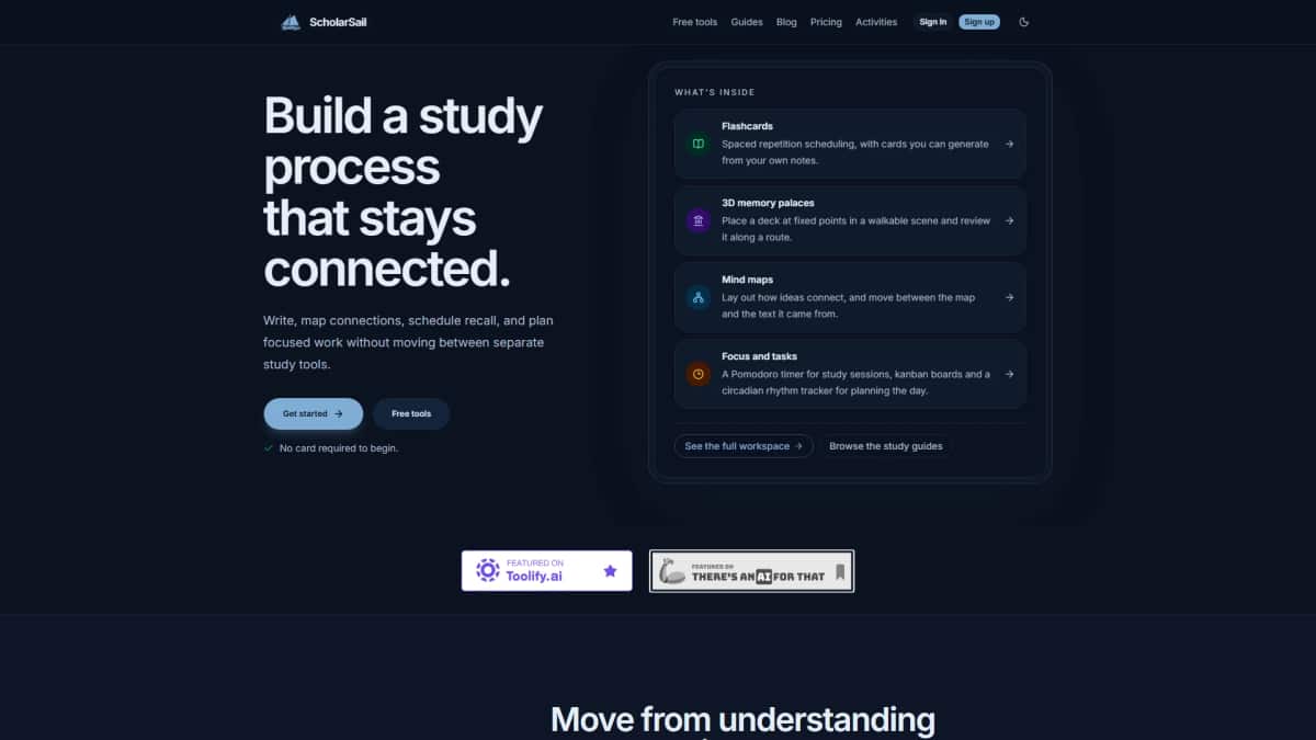 ScholarSail - Tool preview