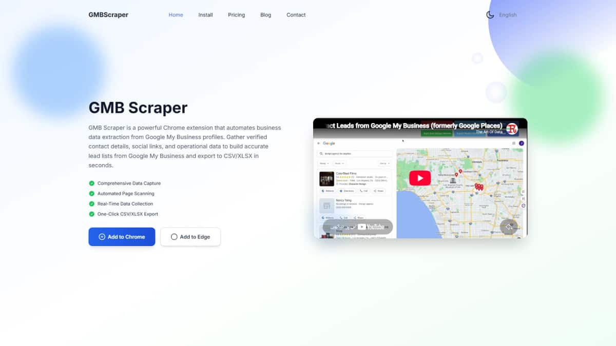 GMB Scraper - Tool preview
