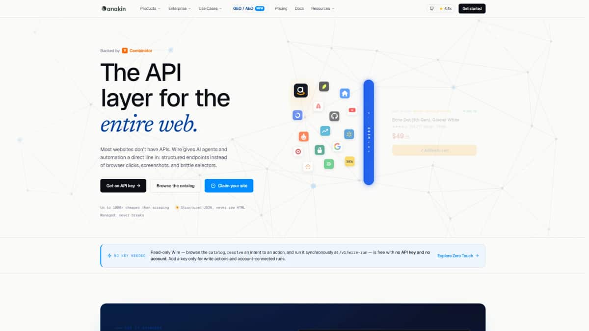 Wire by Anakin.io - Tool preview