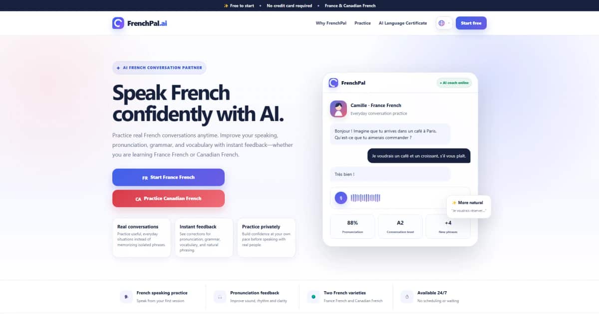 FrenchPal.ai - Tool preview