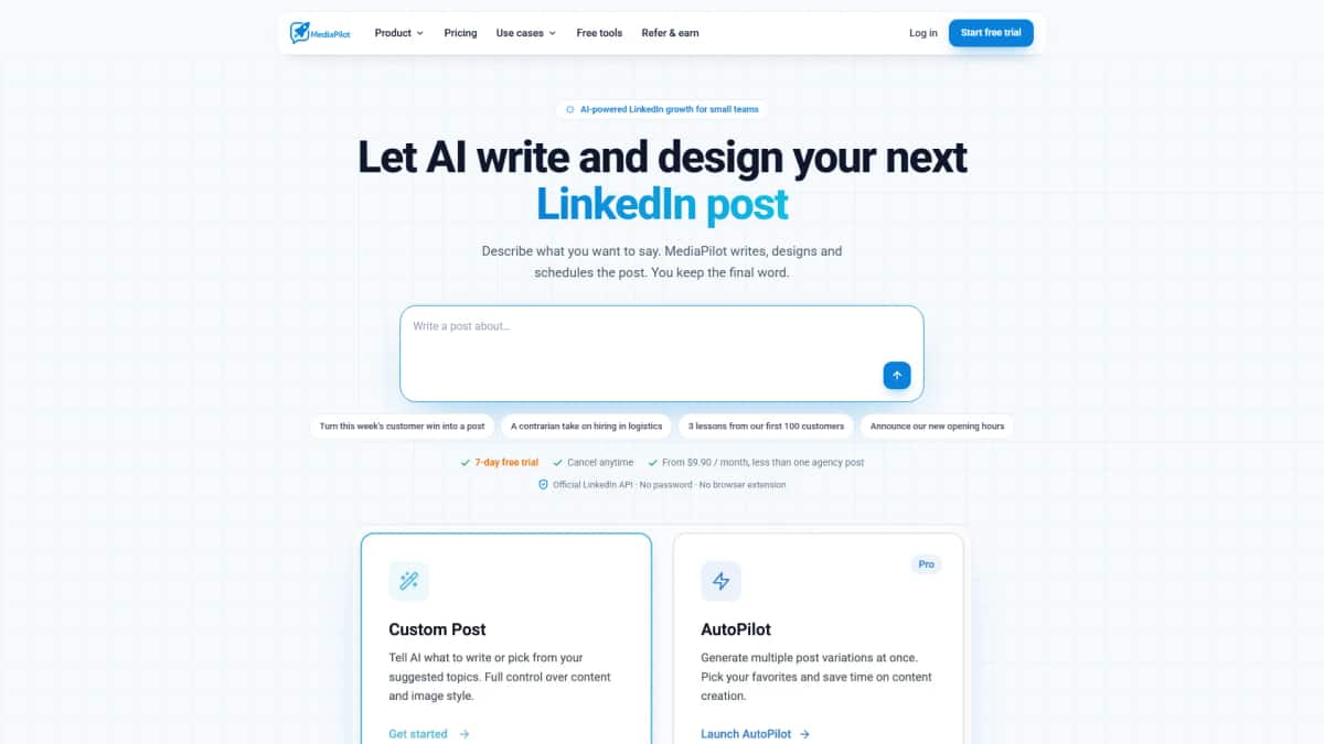 MediaPilot - Tool preview