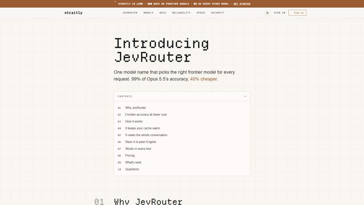 JevRouter by Straitly - Tool preview