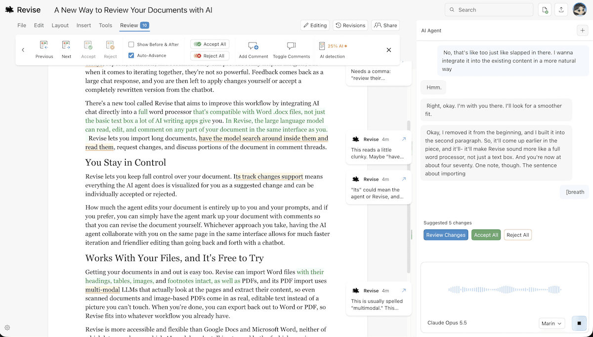 Revise - Tool preview