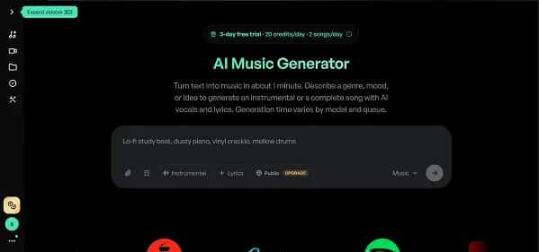 BeMusic AI - Tool preview