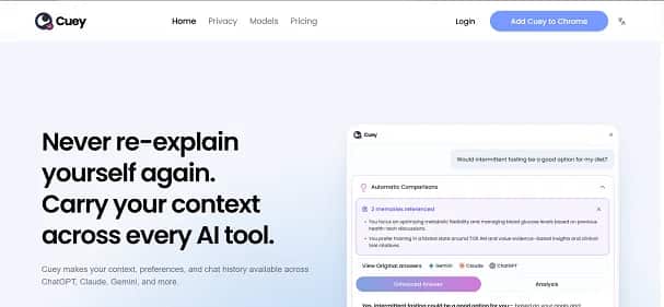 Cuey AI - Tool preview