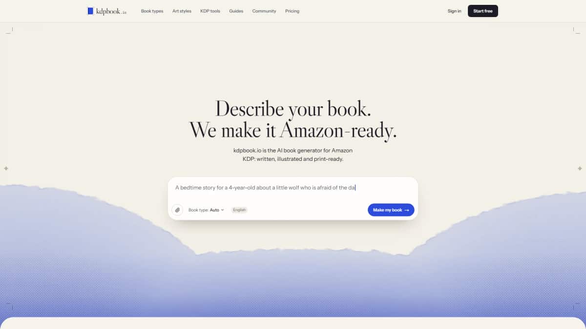 kdpbook.io - Tool preview