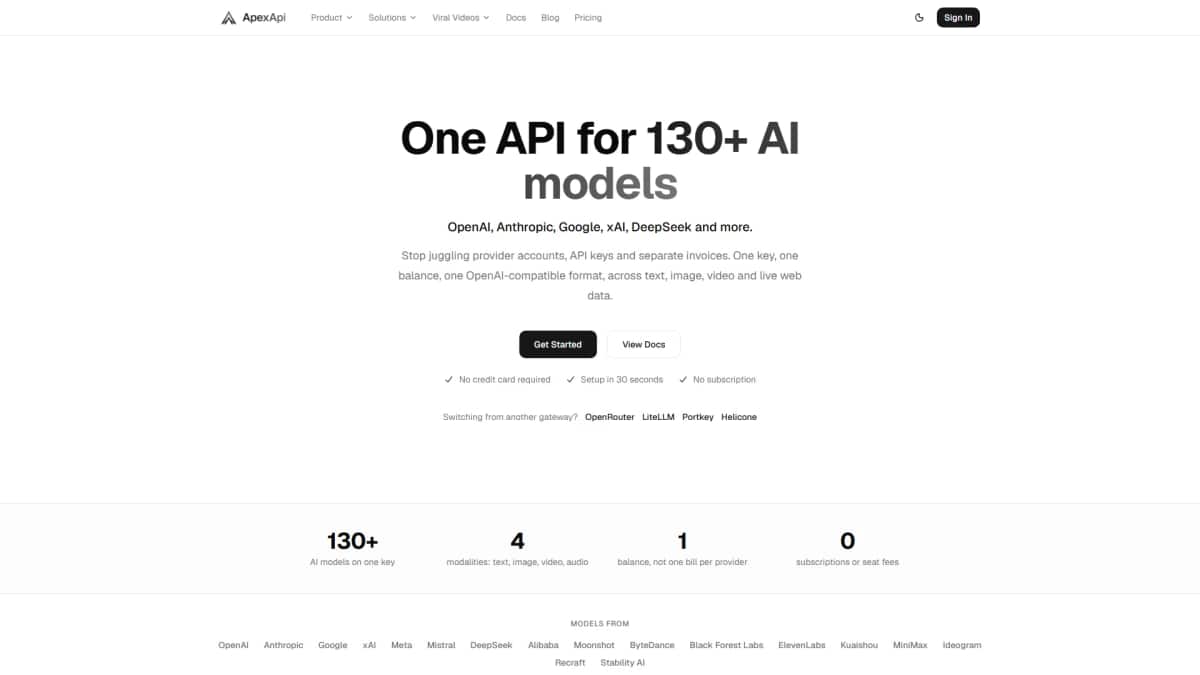 ApexApi - Tool preview