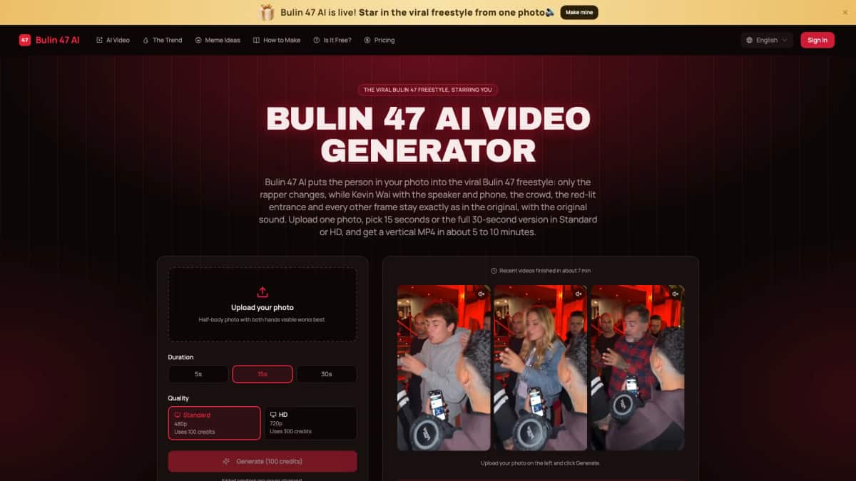 Bulin 47 AI - Tool preview