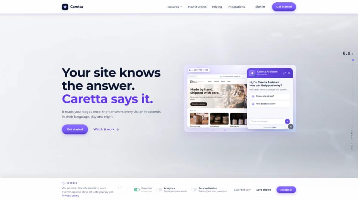 Caretta AI Assistant - Tool preview