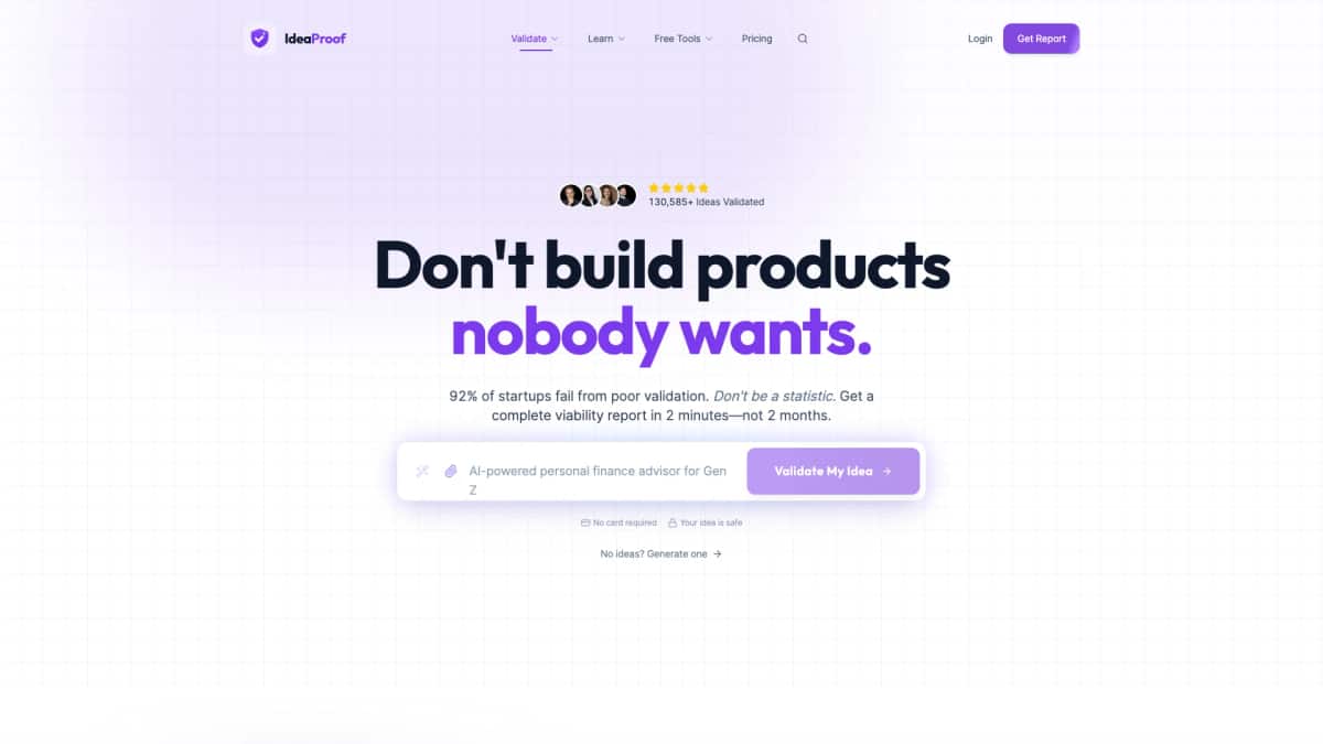 IdeaProof - Tool preview