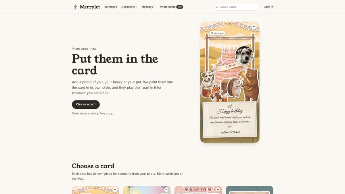 Merrylet - Tool preview