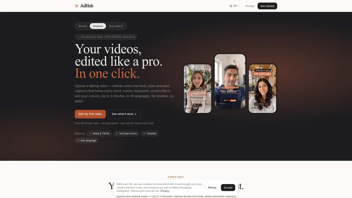 AdHub - Tool preview